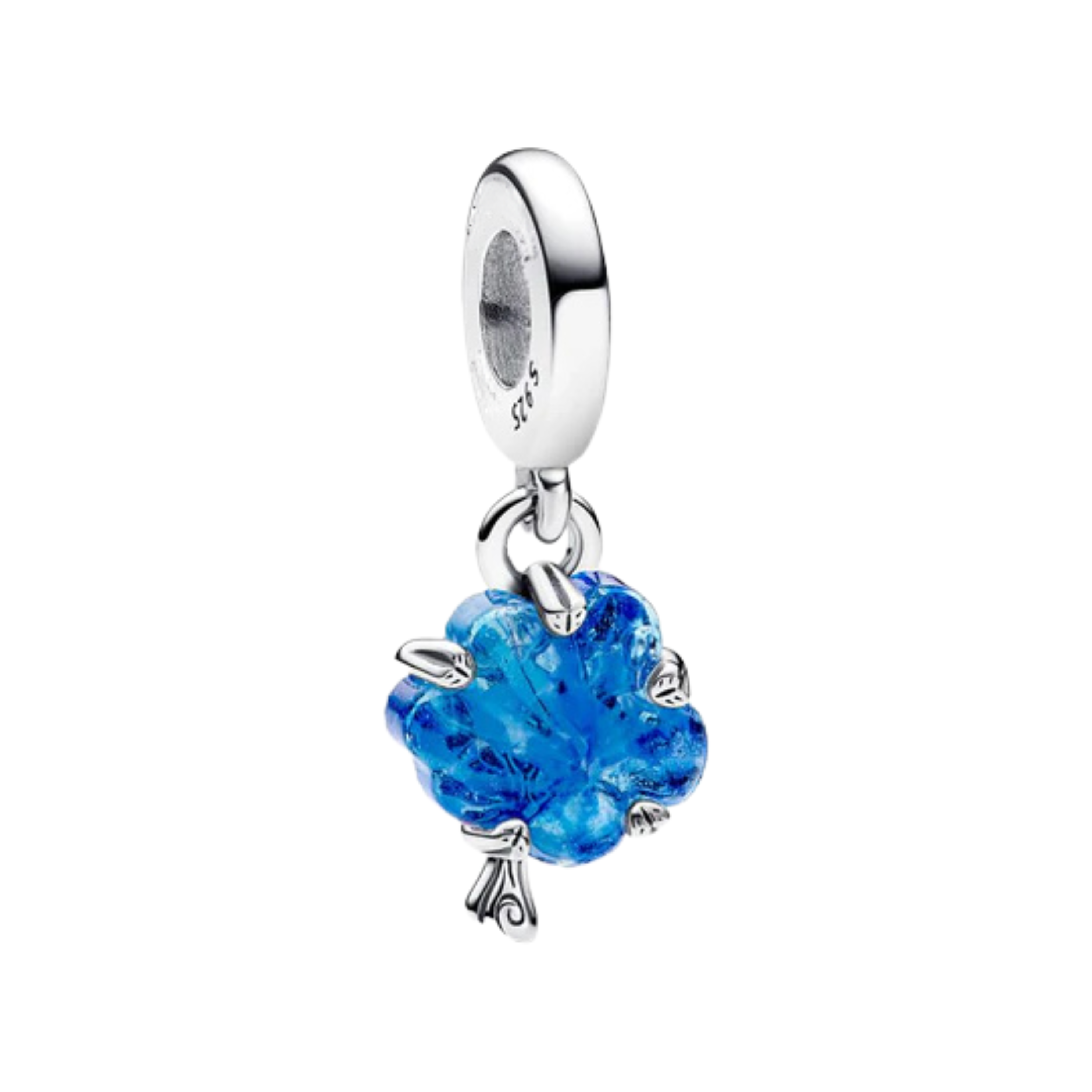 Amuleto de trébol de cuatro hojas azul | Amuleto colgante de trébol de la suerte | Regalo de joyería de la buena suerte para mujer