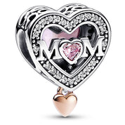 Abalorios Plata de Ley 925 Mamá y Amor para Pulsera