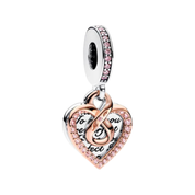 Love & Couple Charm Beads for Bracelet | Heart, Lock, Bell & Rose Gold Charms | Romantic Jewelry Gift for Women