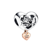Love & Family Charm Beads for Bracelet | Mom, Best Friend, Heart & Rose Gold Charms | Gift for Women
