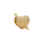 Cuentas de abalorios de oro para pulsera | Dijes colgantes de corazón, animales bonitos y coche | Joyería de regalo elegante