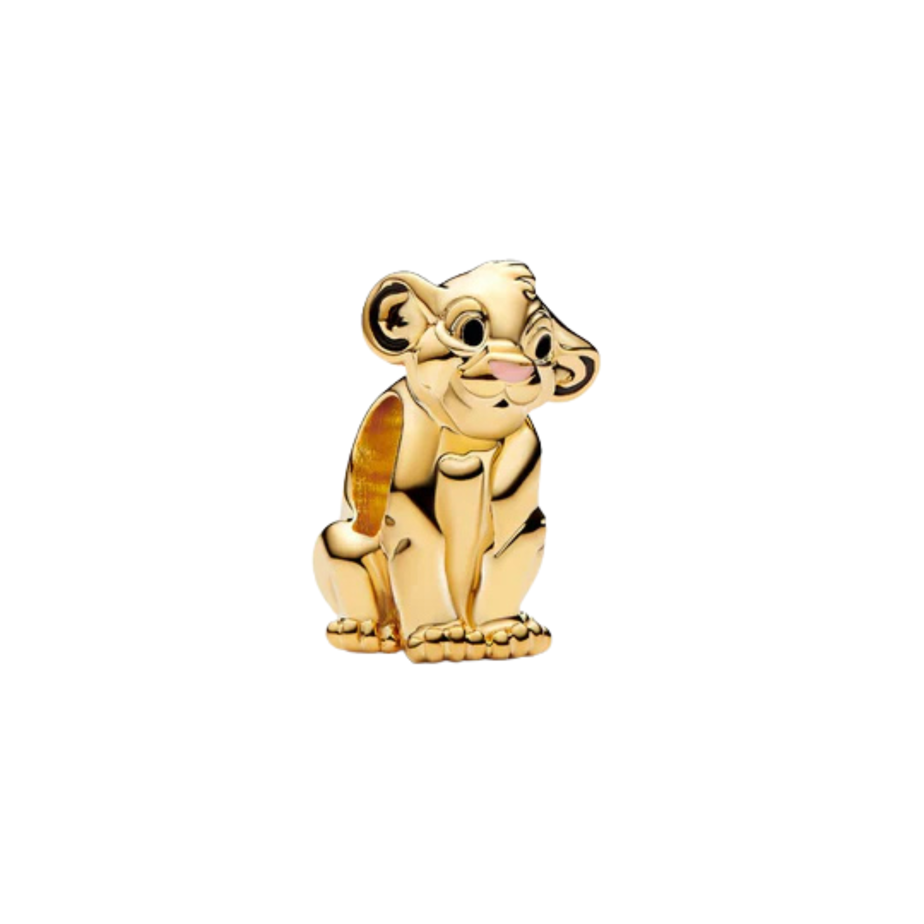 Cuentas de abalorios de oro para pulsera | Dijes colgantes de corazón, animales bonitos y coche | Joyería de regalo elegante