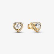 925 Sterling Silver Heart Jewelry Set – Necklace, Ring, Bracelet & Stud Earrings with Crystal Stones