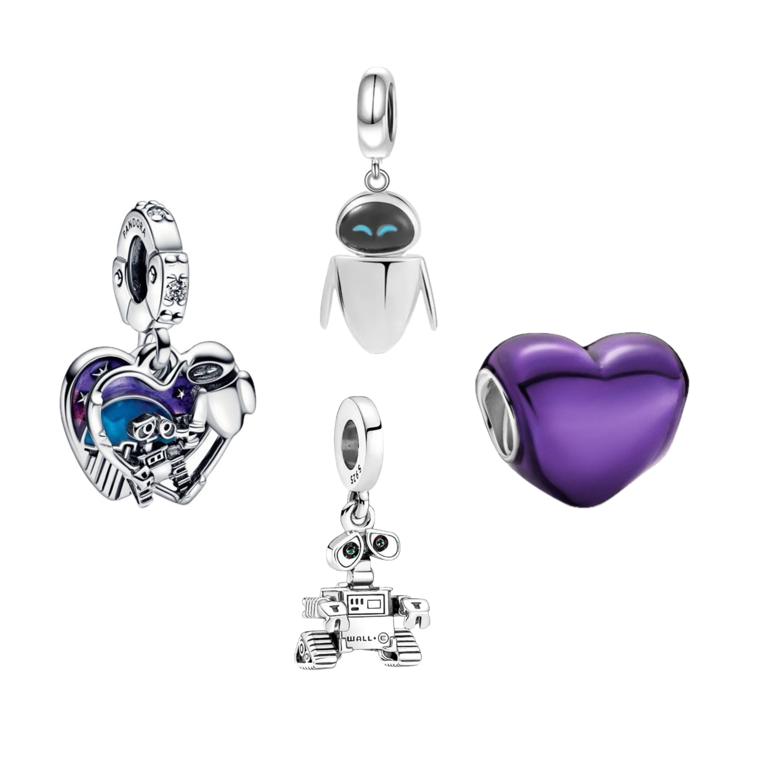 Charms Wall-E y Eva