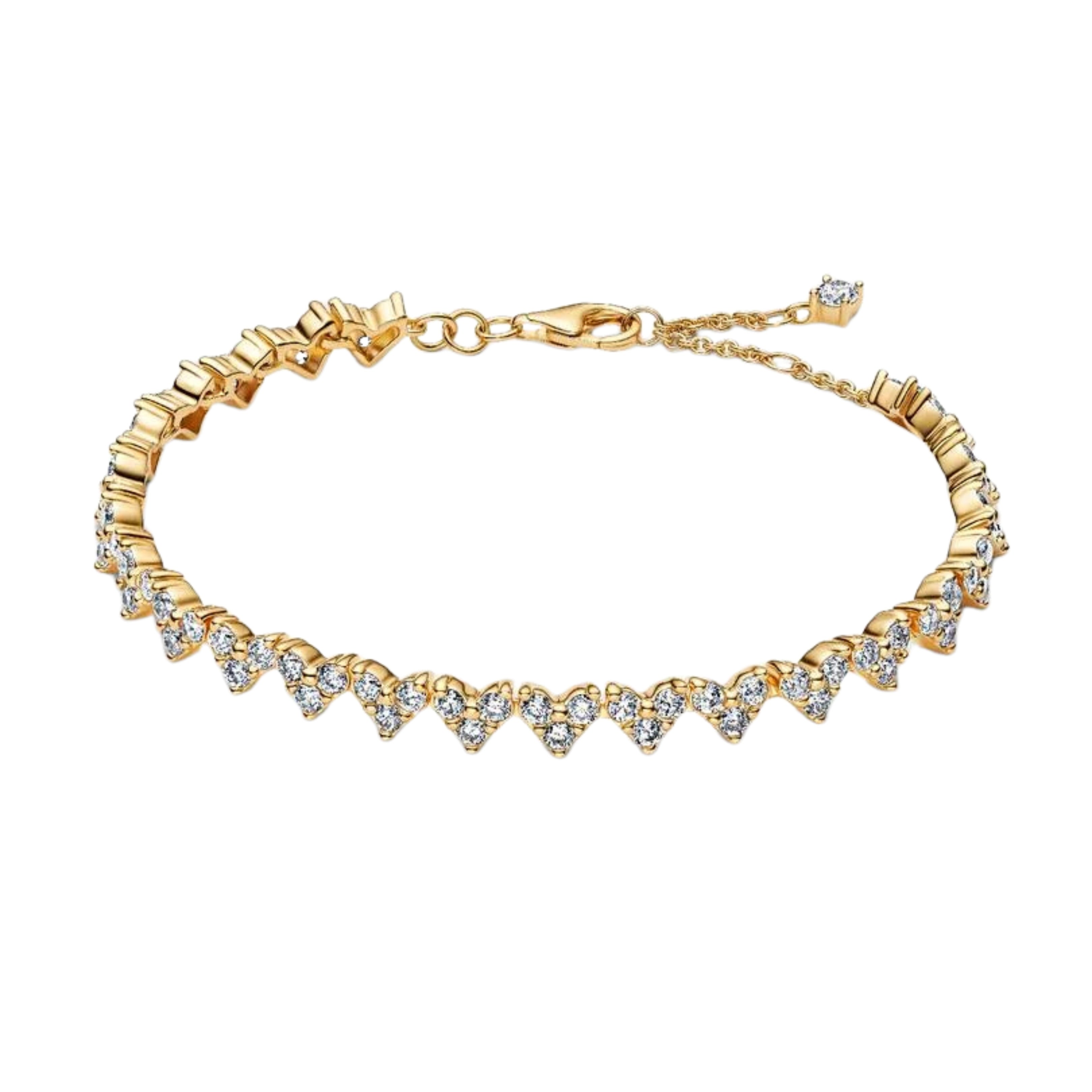 Luxury Crystal Bracelet Collection for Women – Adjustable Tennis Bracelets in Gold-plated, Silver & Rose Gold-plated