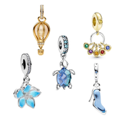 925 Sterling Silver Dangle Charms – Colorful Elegant Pendant Beads with Nature & Fantasy Designs