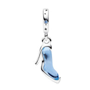 925 Sterling Silver Princess Charm Set – Glass Slipper & Sparkling Star Dangle Charms