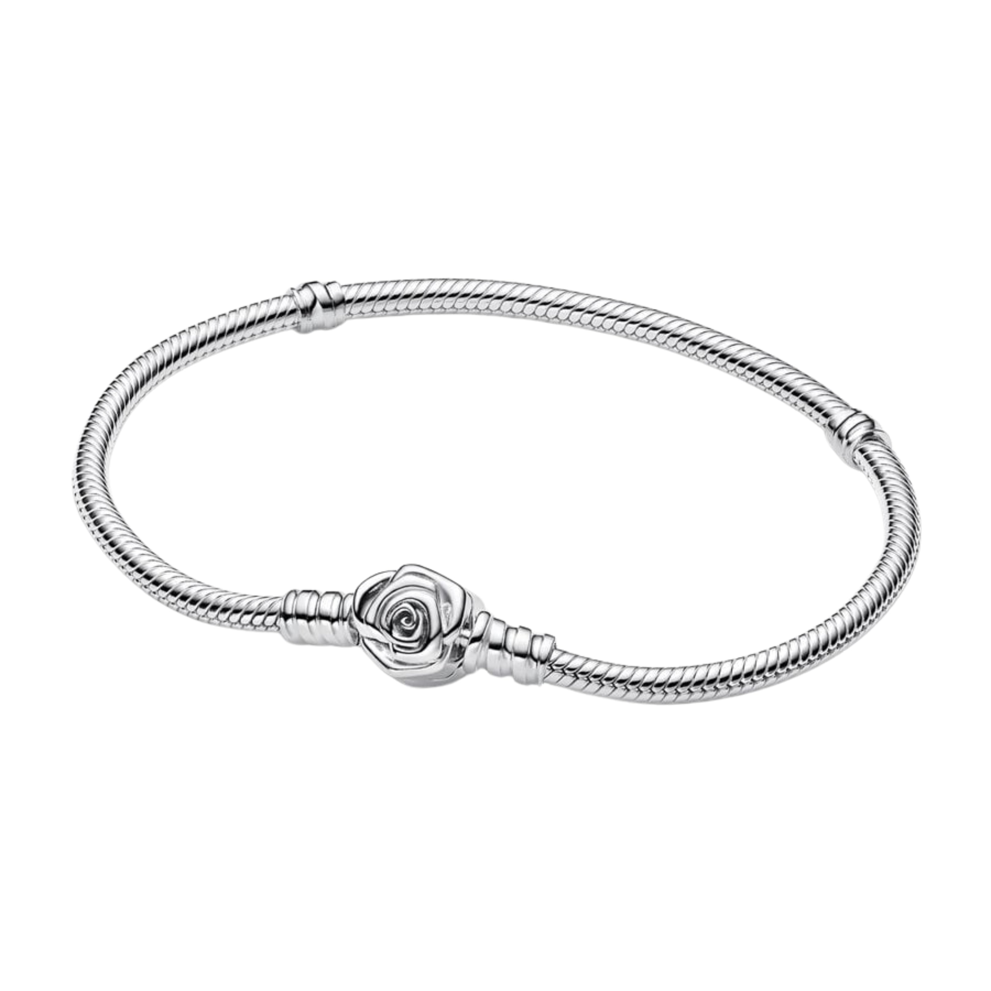 925 Sterling Silver Charm Bracelet for Women – Rose, Moon, Star, Butterfly & Floral Designs