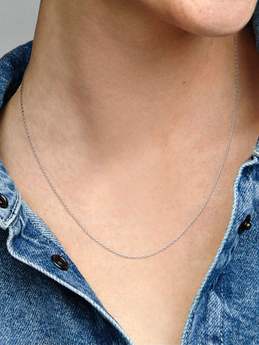 Classic Cable Chain Necklace Sterling silver