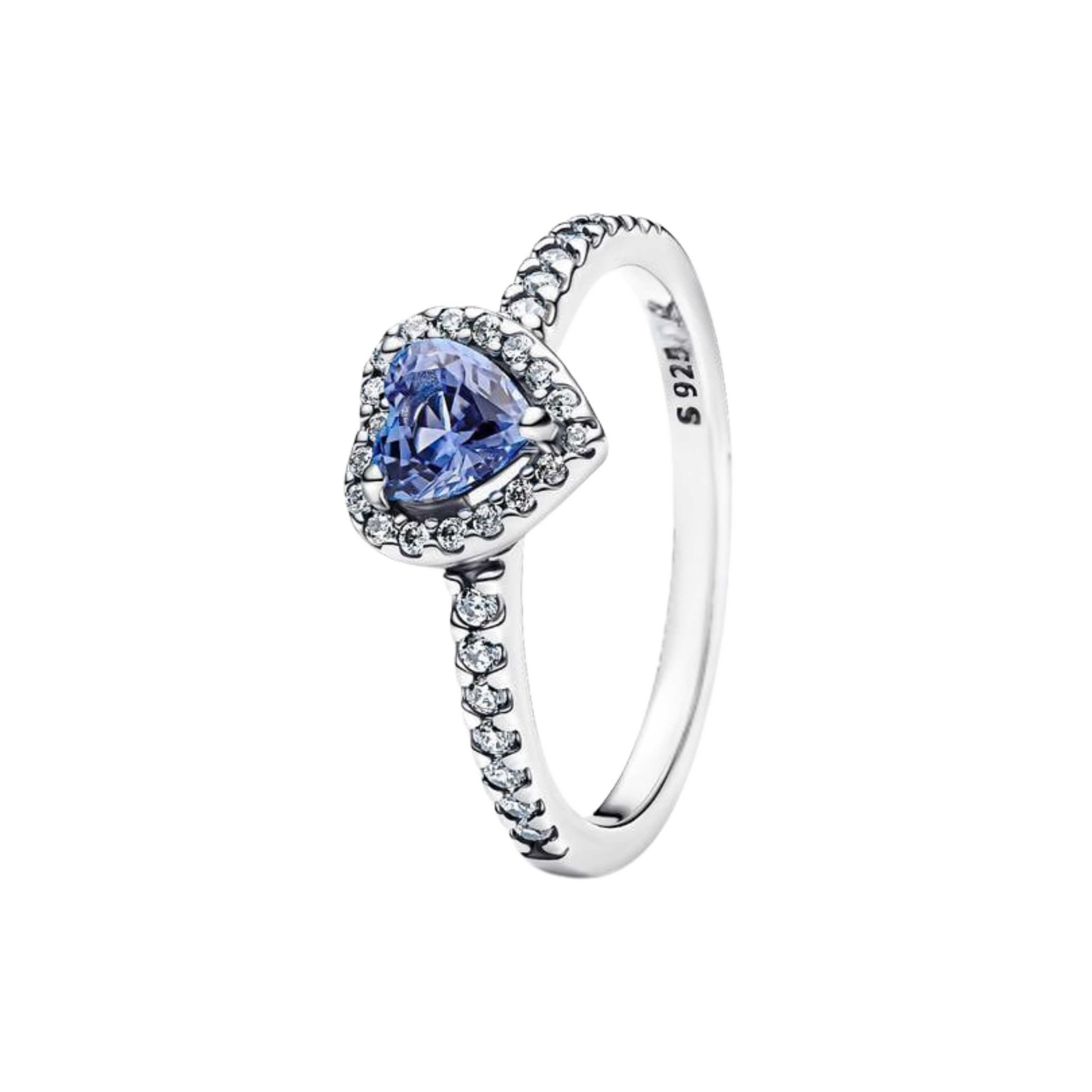 Anillos de corazón de plata de ley 925