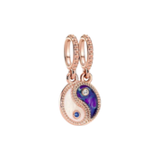 Rose Gold Charm Beads for Bracelet | Elegant Flower, Heart & Crystal Charms | Luxury Jewelry for Women