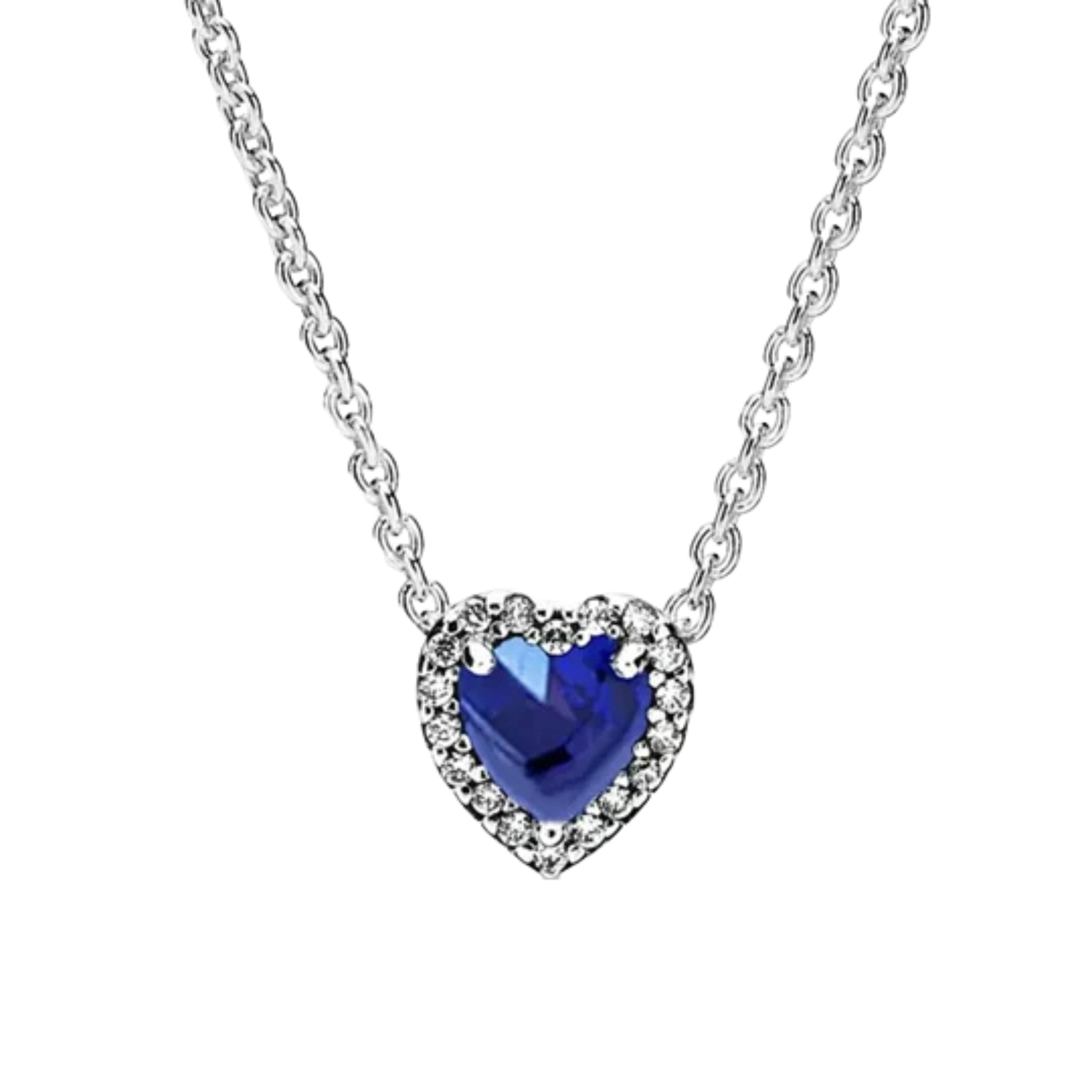 Collares de plata de ley 925 con forma de corazón, mariposa y cinta