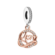 Love & Couple Charm Beads for Bracelet | Heart, Lock, Bell & Rose Gold Charms | Romantic Jewelry Gift for Women