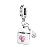 Dijes de pulsera de plata de ley 925 – Corazón, Amor, Mamá, Lindos dijes colgantes}