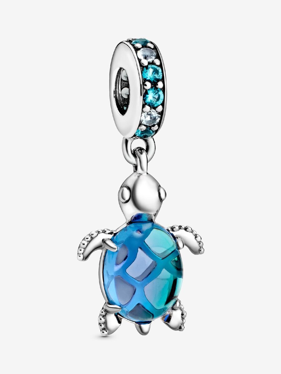 Blue Sea Turtle Dangle Charm