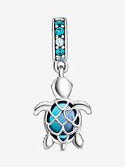 Blue Sea Turtle Dangle Charm