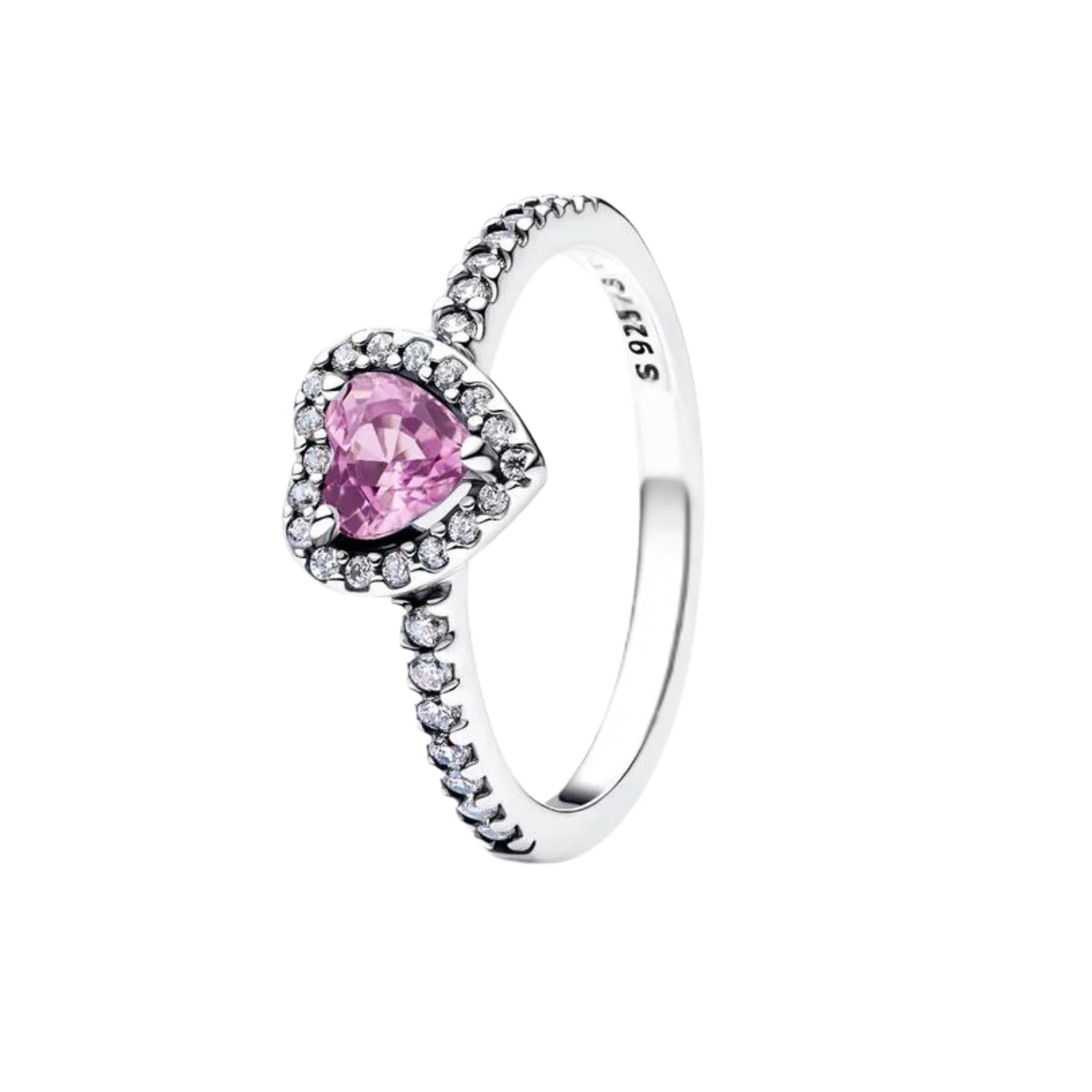 Anillos de corazón de plata de ley 925