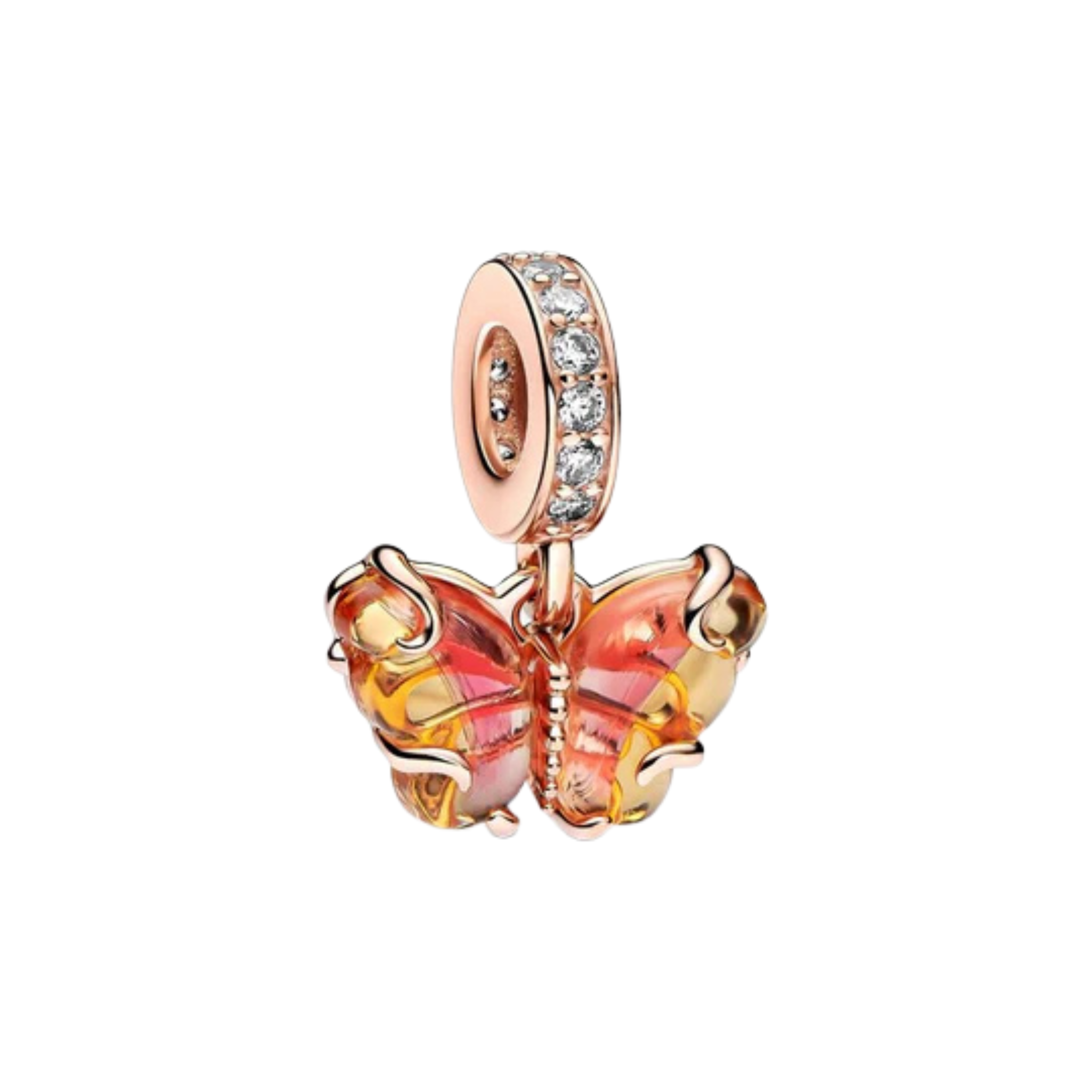 Rose Gold Charm Beads for Bracelet | Elegant Flower, Heart & Crystal Charms | Luxury Jewelry for Women