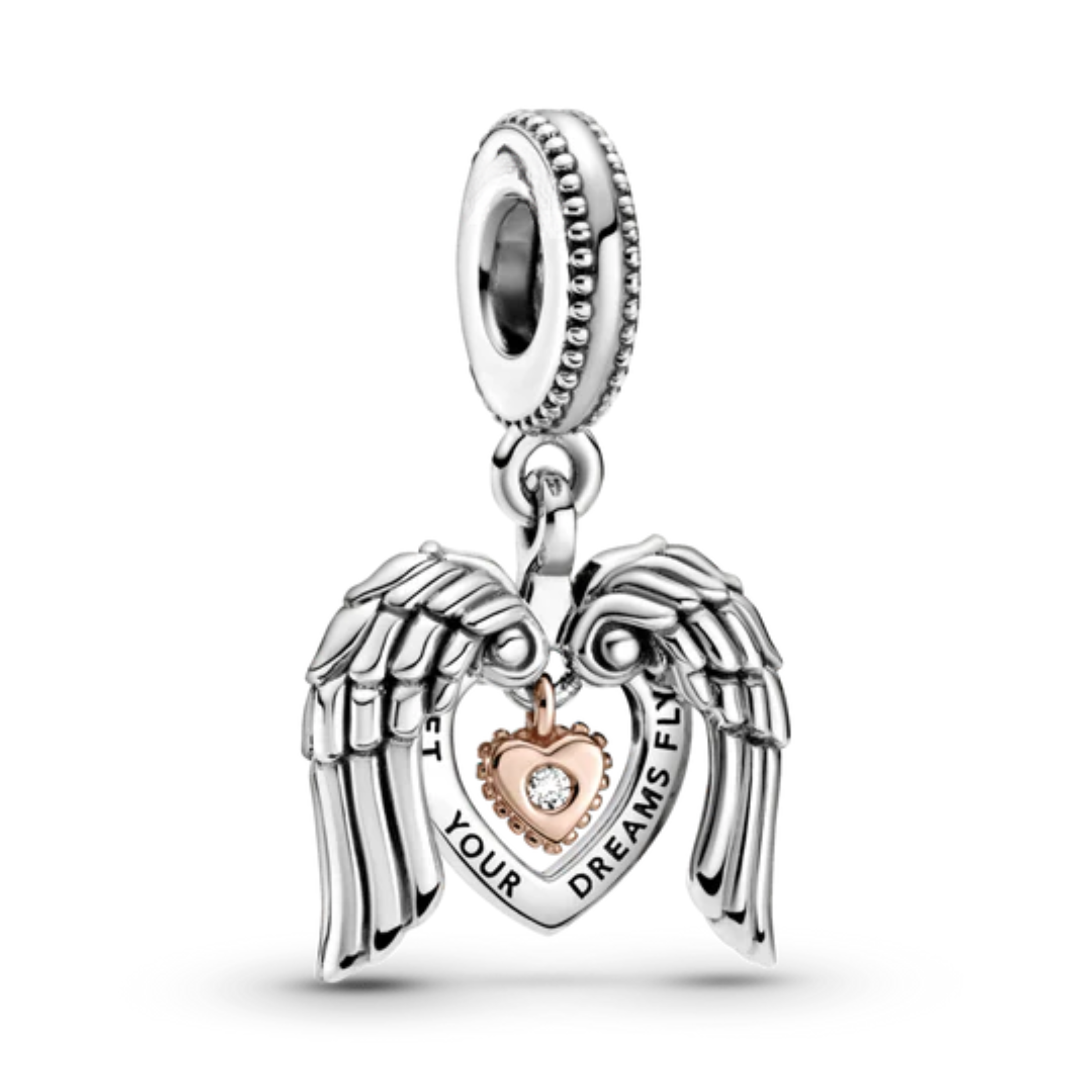 Love & Couple Charm Beads for Bracelet | Heart, Lock, Bell & Rose Gold Charms | Romantic Jewelry Gift for Women