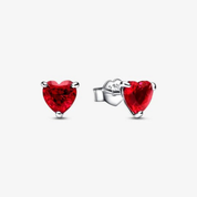 925 Sterling Silver Heart Jewelry Set – Necklace, Ring, Bracelet & Stud Earrings with Crystal Stones
