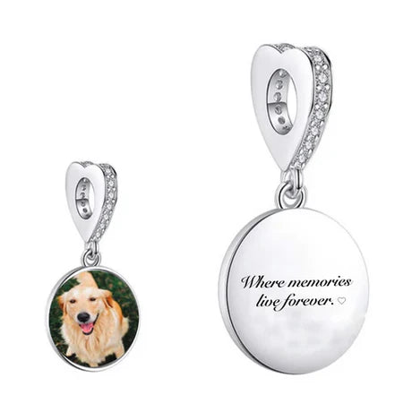 Medallón con foto personalizado: colgante con imagen de recuerdo para pulseras