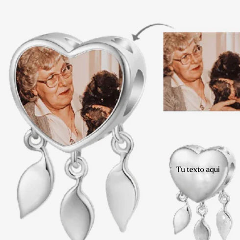 Charm with Photo Dreamcatcher Heart