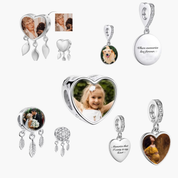 Medallón con foto personalizado: colgante con imagen de recuerdo para pulseras