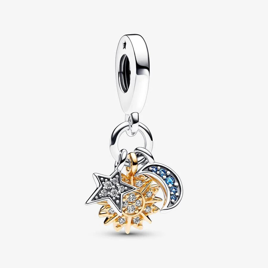 Charms inspirados en flores y animales | para pulsera | Accesorio de joyería elegante de plata s925